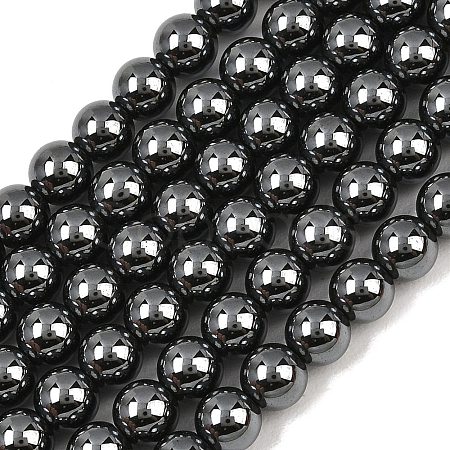Synthetic Non-magnetic Hematite Beads Strands GG-CBAB93D-B01-6mm-1