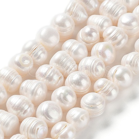 Natural Cultured Freshwater Pearl Beads Strands PEAR-E019-06-1