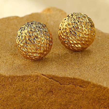 304 Stainless Steel Stud Earrings for Women EJEW-Z063-05G-1