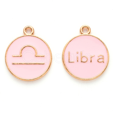 Alloy Enamel Pendants X-ENAM-S124-01A-09K-1
