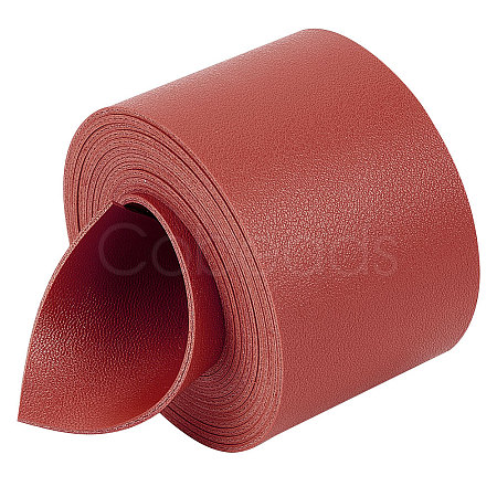 2M Flat Double Face Lychee Pattern Imitation Leather Band LC-WH0010-01C-03-1