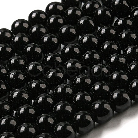 Painted Glass Bead Strands DGLA-S071-6mm-90-1