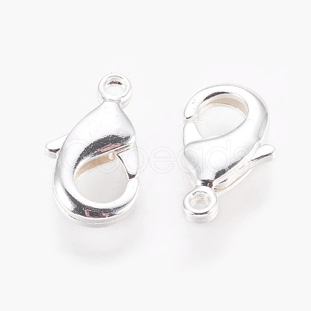 Brass Lobster Claw Clasps X-KK-S314-42S-1