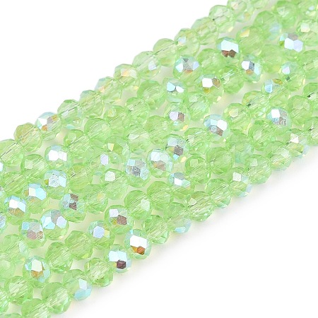 Electroplate Glass Beads Strands EGLA-A044-T2mm-L09-1