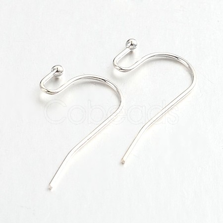 Brass Earring Hooks for Earring Designs X-KK-M142-01S-RS-1