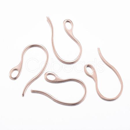 Ion Plating(IP) 304 Stainless Steel Earring Hooks STAS-H383-28RG-1