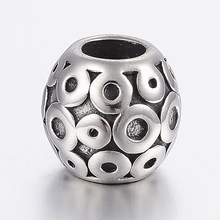 304 Stainless Steel European Beads Enamel Settings STAS-H440-53AS-1