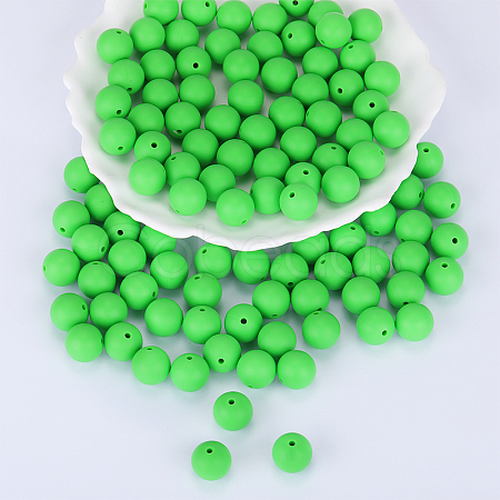 Round Silicone Focal Beads SI-JX0046A-48-1
