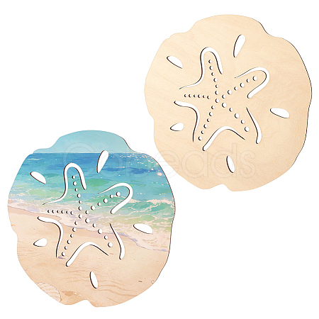2Pcs Plywood Wall Decoration DIY-BC0017-87-1
