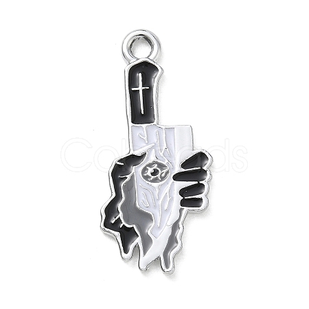 Halloween Alloy Enamel Pendants AL-CBA492B-01D-P-1