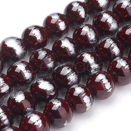 Natural Mashan Jade Beads Strands G-G833-6mm-17-1