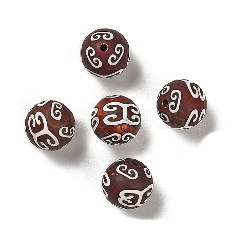 Tibetan Style dZi Beads TDZI-R002-03A-1