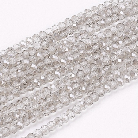 Transparent Glass Beads Strands X-GLAA-F076-B04-1