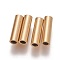 Ion Plating(IP) 304 Stainless Steel Tube Beads, Golden, 10x3mm, Hole: 2mm