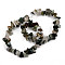 Unisex Chip Natural Indian Agate Beaded Stretch Bracelets, Inner Diameter: 1-3/4~2 inch(4.5~5cm)