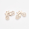 201 Stainless Steel Pendants, Bicycle, Rose Gold, 12x18x1mm, Hole: 1.2mm