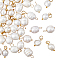 HOBBIESAY 40Pcs 2 Styles Natural Cultured Freshwater Pearl Pendants, with Metal Loops, Rice Charm, Golden, 13.5~17x7~9x5~9mm, Hole: 3~3.6mm, 20pcs/style