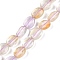 Natural Ametrine Beads Strands, Faceted, Oval, 14~18x12~14x5~8mm, Hole: 1mm, about 26pcs/strand, 15.35''~15.75''(39~40cm)