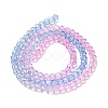 Transparent Painted Glass Beads Strands LS-DGLA-A034-T3mm-A08-5