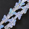 Transparent Glass Beads Strands GLAA-F114-04E-2