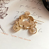 Rhinestone Pumpkin Cart Brooch Pin THXG-PW0001-026-2