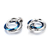 Ion Plating(IP) 201 Stainless Steel Interlocking Ring Pendants STAS-N099-01A-3