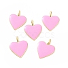 Brass Enamel Pendants KK-P204-14G-C-1