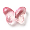 Transparent Baking Paint Glass Beads GLAA-F115-01D-3