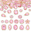 100Pcs Teardrop/Heart/Star Sew on Rhinestones GACR-TA0001-07E-1