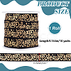 10Yards Gold Stamping Flower Polyester Elastic Cord OCOR-WR0001-49A-2