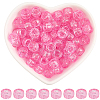 500Pcs Transparent Plastic Beads KY-SP0001-54D-1
