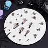 64Pcs 16 Styles Halloween Themed Alloy Cabochons DIY-GA0007-20-5