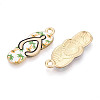Alloy Enamel Pendants ENAM-T022-39KCG-01-2