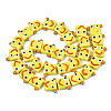 Handmade Bumpy Lampwork Beads Strands LAMP-N021-035D-2