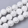 Handmade Millefiori Lampwork Beads Strands LAMP-R143-01H-1