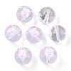 Transparent Glass with Enamel Beads LAMP-T011-28B-3
