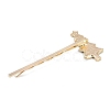 Christmas Theme Alloy Enamel Hair Bobby Pin AJEW-A056-04A-3