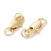 Rack Plating Brass Lobster Claw Clasps KK-F090-24LG-02-2