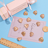 20Pcs 2 Colors 1-Hole Alloy Shank Buttons BUTT-GF0001-22-3