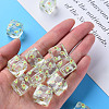Transparent Printed Acrylic Beads MACR-S374-08A-05-5