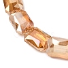 Electroplated Glass Beads EGLA-H002-A-13-3