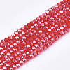 Electroplate Glass Beads Strands EGLA-T013-04H-1