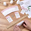 240Pcs Floral Print Paper Care Instructions Cards AJEW-FG0005-62E-3
