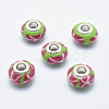 Handmade Polymer Clay European Beads CLAY-K002-L27-2