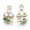 Transparent Glass Pendants X-GLAA-R212-17B-2