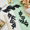 Plum Blosssom Cloth Computerized Embroidery Sew on Patches PATC-WH0021-004A-4