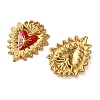 304 Stainless Steel Enamel Pendants STAS-P440-06G-01-2