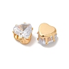 Brass Clear Cubic Zirconia Cabochons STAS-M294-30C-2