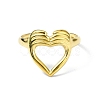 Ion Plating(IP) 304 Stainless Steel Open Cuff Ring RJEW-L109-043G-2