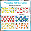 6 Sheets 6 Styles Iron On Transfer Film DIY-GF0008-67-2